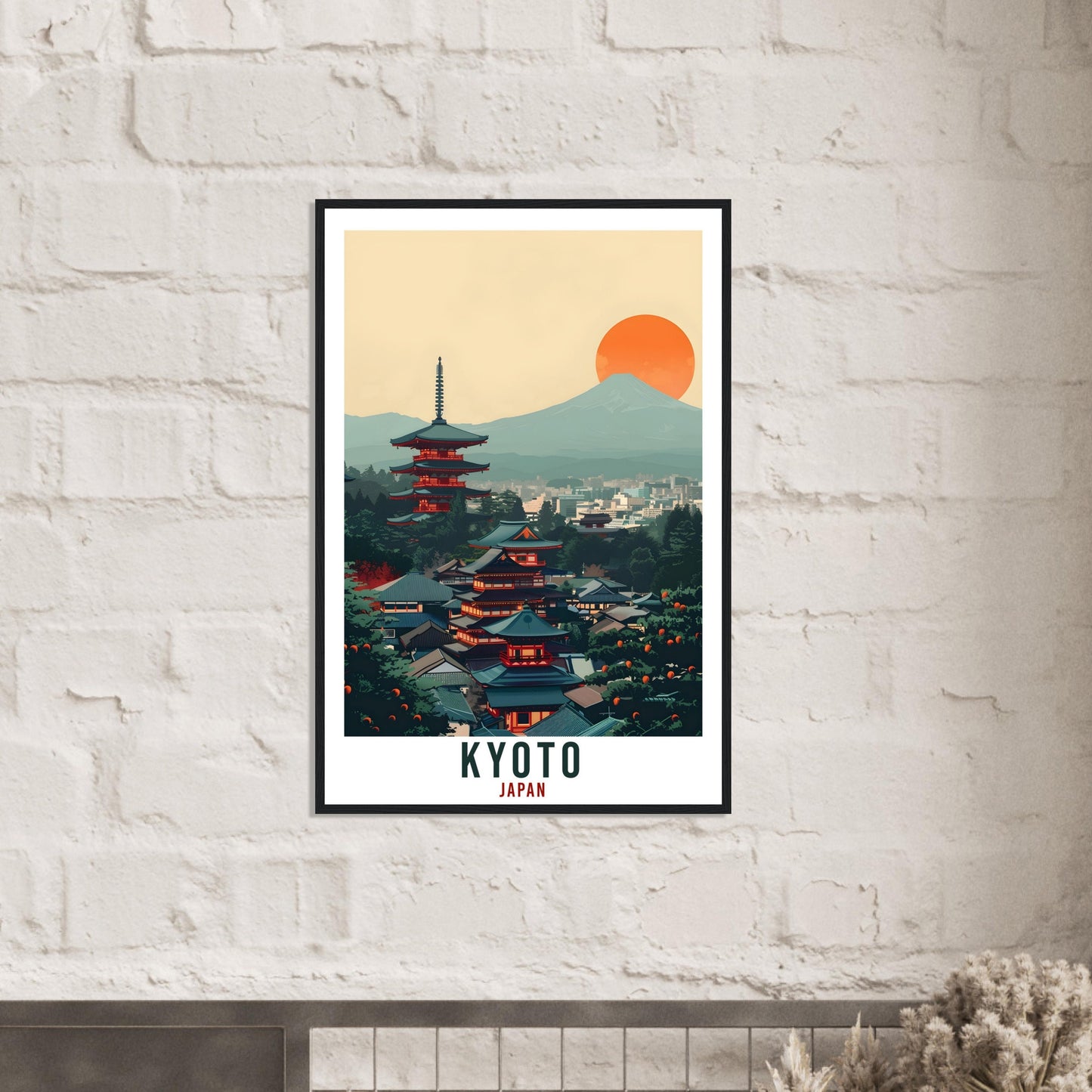 Kyoto Travel Print Japan Home Decoration Kyoto Wall Art Gift Wall Hanging Art Lover Japanese Artwork Japan Kyoto City Travel Poster Print