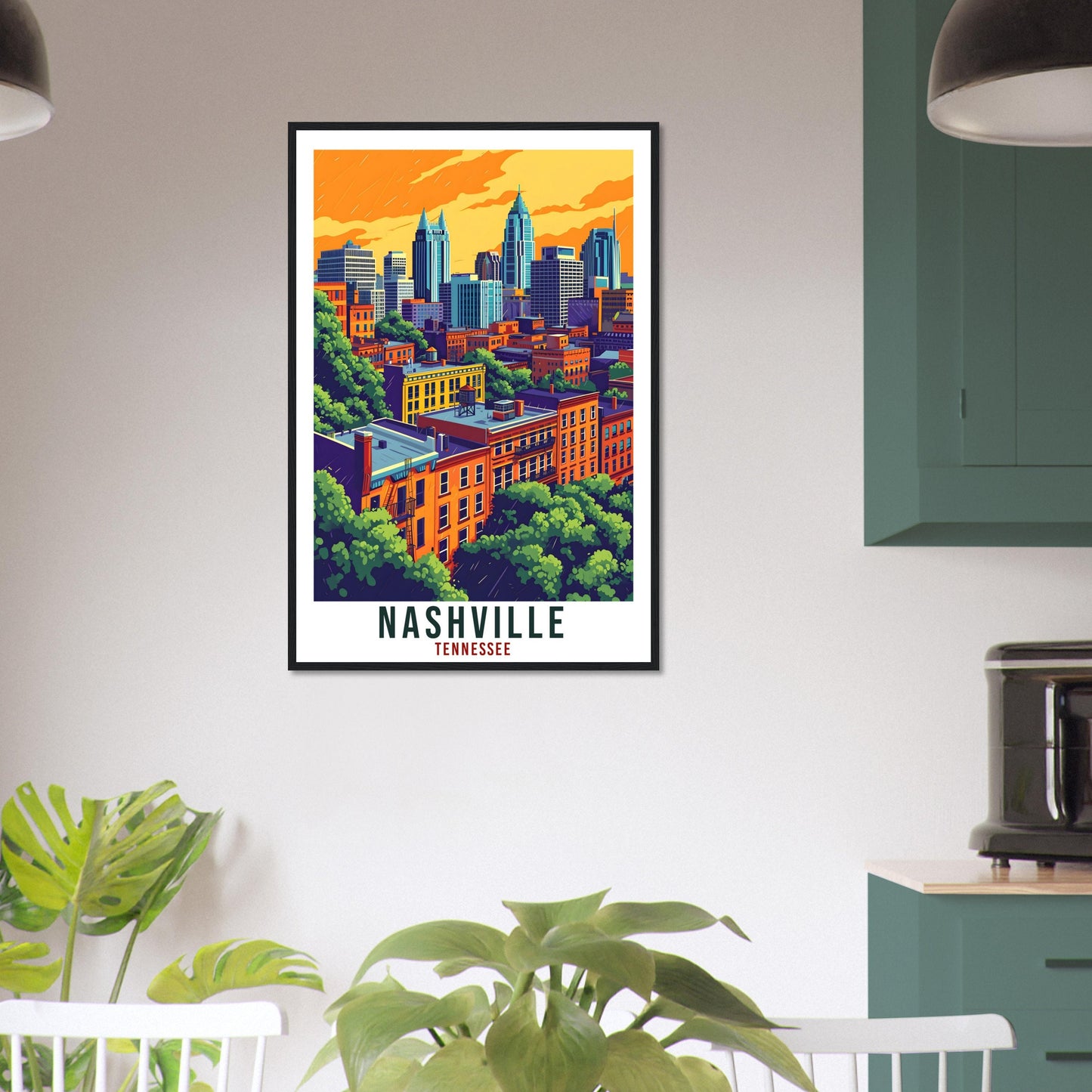 Nashville Travel Print Tennessee Home Decoration USA City Wall Art Gift Wall Hanging Art Lover Tennessee Artwork Nashville Travel Poster