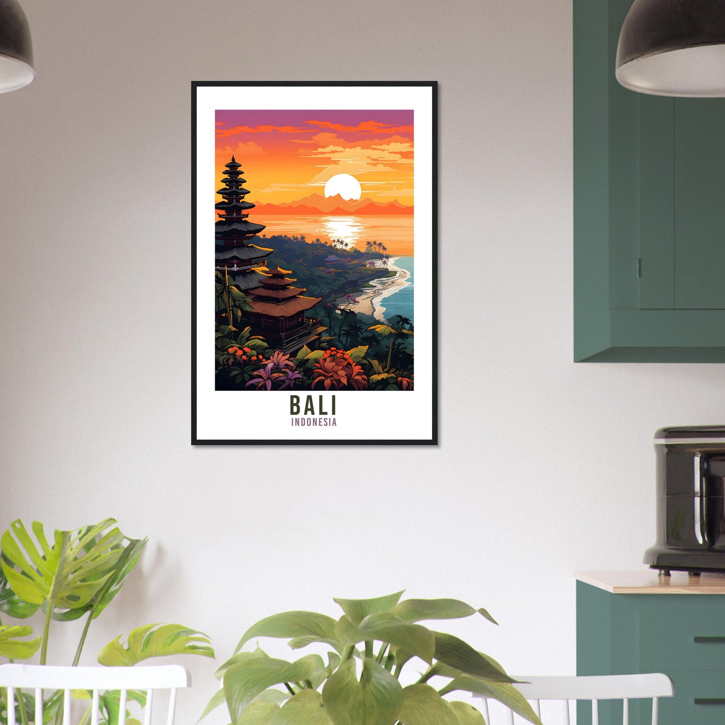 Bali Travel Print Indonesia Wall Art Bali Wall Hanging Home Décor Indonesia Gift Art Lovers Indonesia Art Lover Gift Bali Holiday Print
