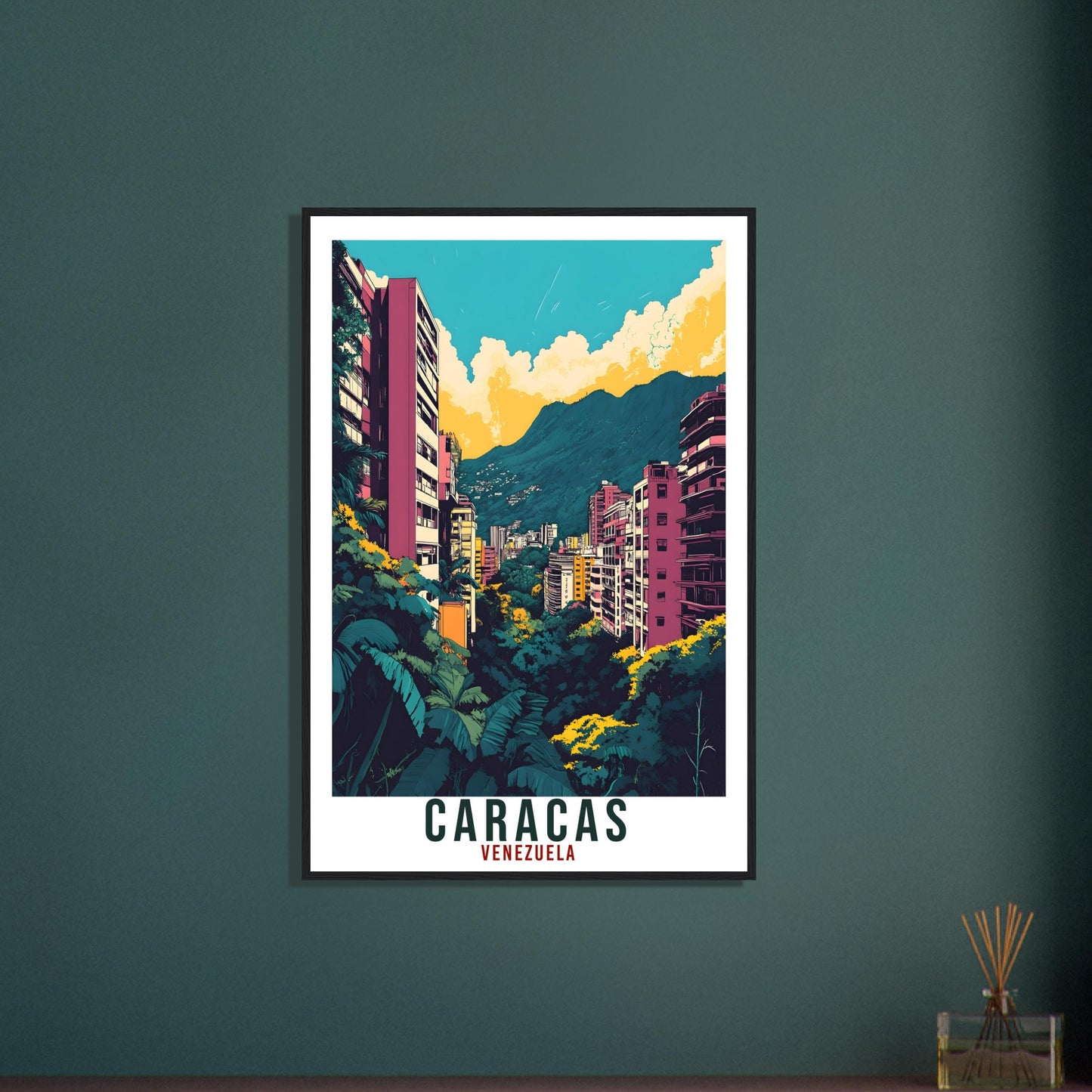 Caracas Travel Print Venezuela Home Decor Caracas Wall Art Gift Wall Hanging Art Lover Caracas Venezuelan Artwork Travel Poster Travel Gift