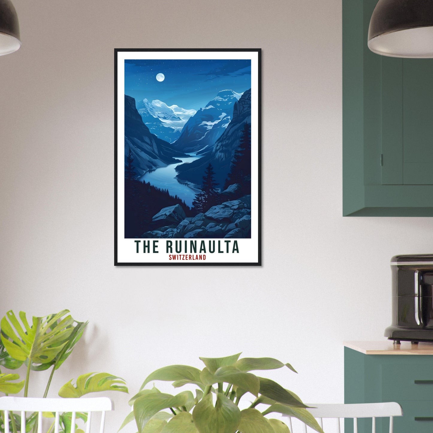 The Ruinaulta Travel Print Swiss Wall Art Wall Hanging Home Décor Ruinaulta Gift Art Lover Gift Switzerland Artwork Gift Swiss Travel Poster