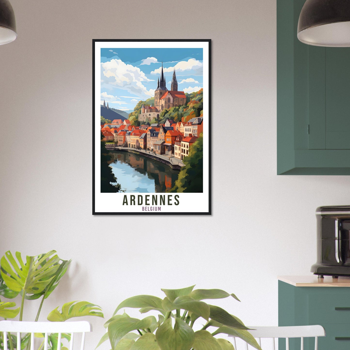 Ardennes Travel Poster Wall Art Ardennes Belgium Home Décor Artwork Wall Hanging Ardennes Art Gifts Ardennes Travel Print Belgian Art Lovers