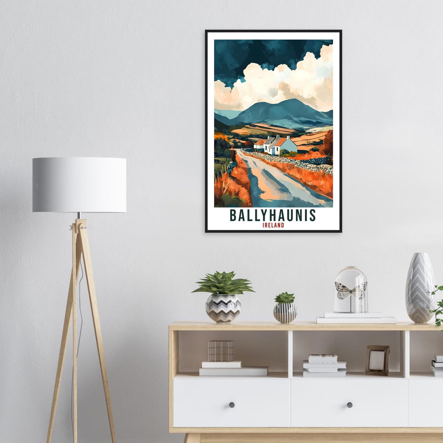 Ballyhaunis Travel Print Ireland Home Decor Ballyhaunis Wall Art Gift Wall Hanging Ballyhaunis Irish Artwork Travel Poster Ireland Travel