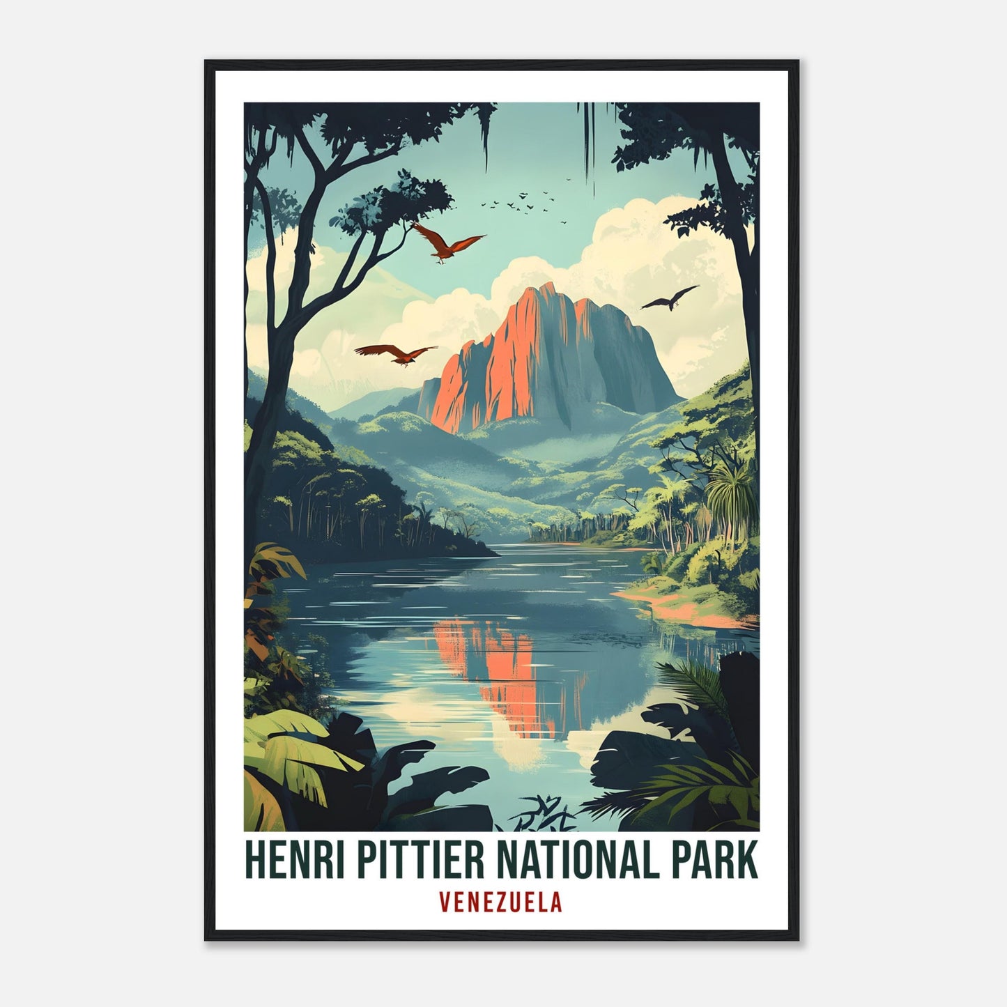 Henri Pittier National Park Travel Print Venezuela Decor Wall Art Gift Wall Hanging Art Lover Henri Pittier Venezuelan Artwork Travel Poster