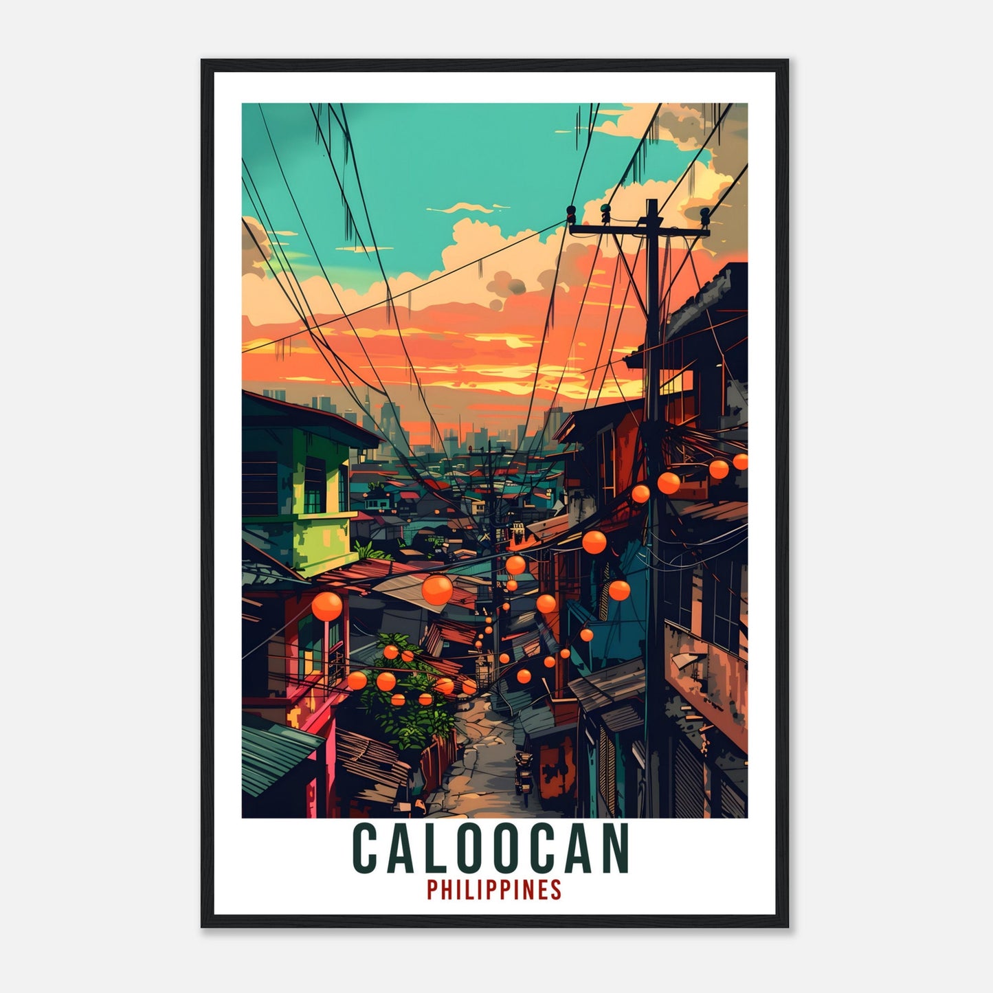 Caloocan Philippines Travel Print Wall Art Wall Hanging Home Décor Caloocan Gift Landmark Artwork Travel Art Philippines Travel Poster