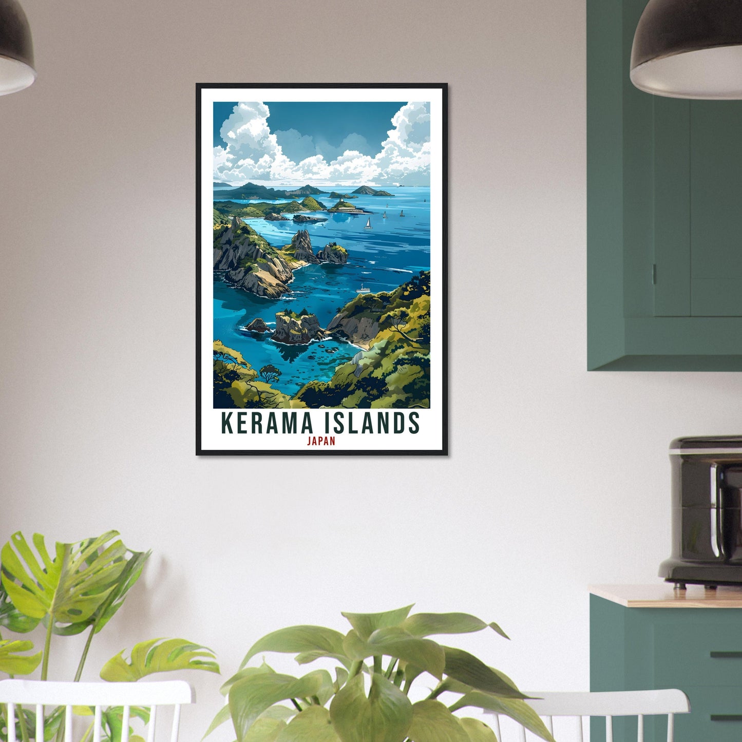 Kerama Islands Travel Print Japan Home Decoration Wall Art Gift Wall Hanging Art Lover Japanese Artwork Japan Kerama Islands Travel Poster