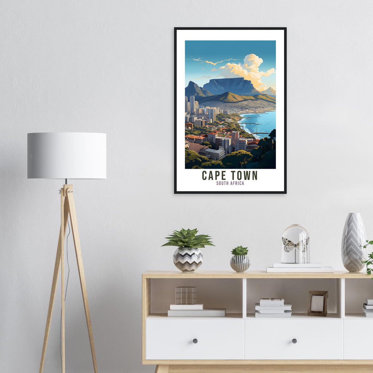 Cape Town Travel Print South Africa Home Decor Cape Town Wall Hanging Cape Town Artwork Gift Cape Town Travel Poster South Africa Artwork