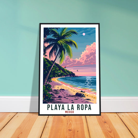 Playa La Ropa Mexico Travel Print Mexico Wall Art Wall Hanging Home Décor Playa La Ropa Gift Mexico Artwork Travel Art Mexican Travel Poster