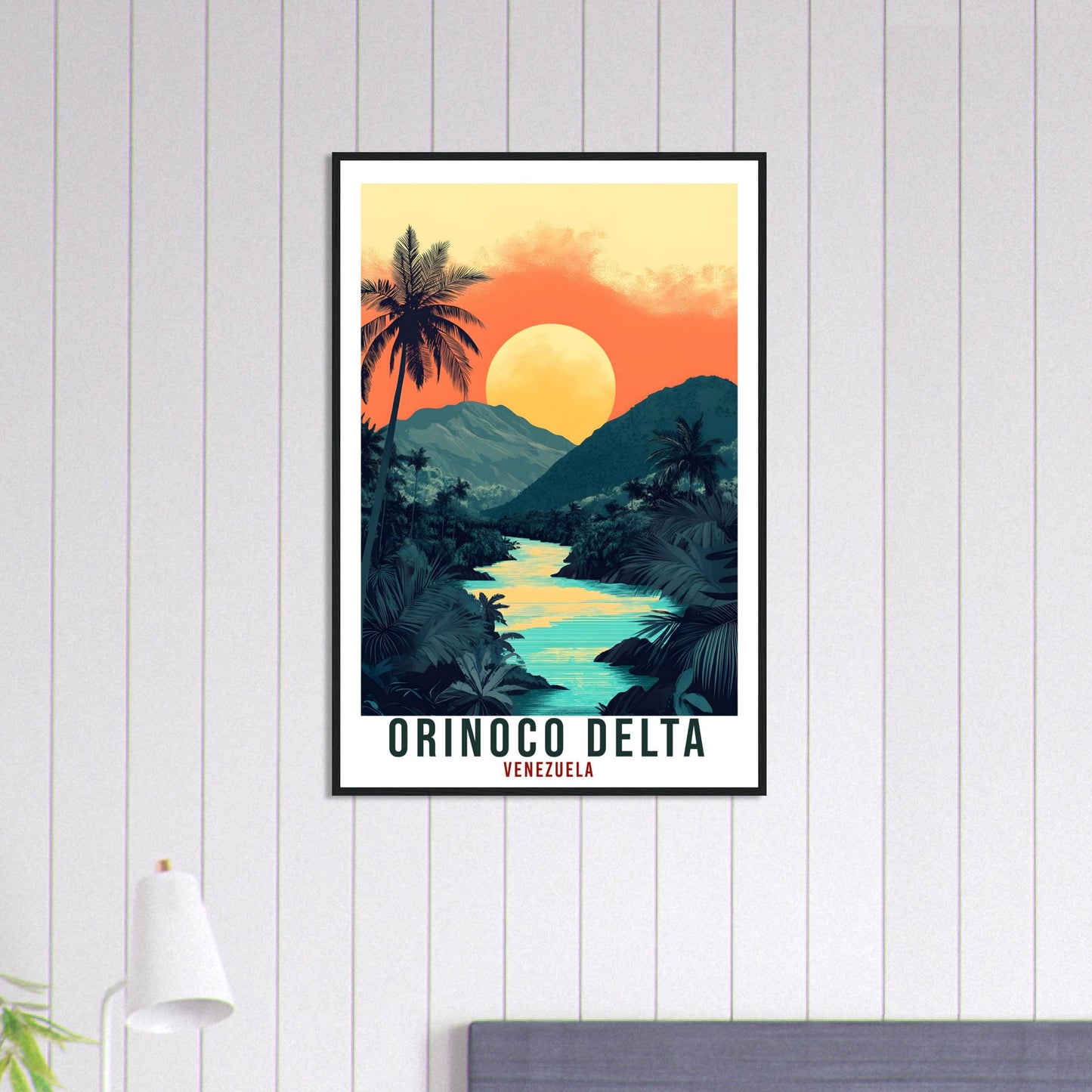 Orinoco Delta Travel Print Venezuela Decor Wall Art Gift Wall Hanging Art Lover Orinoco Delta Venezuelan Artwork Travel Poster Travel Art
