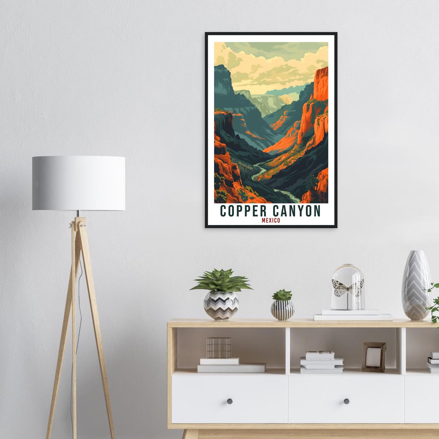 Copper Canyon Mexico Travel Print Mexico Wall Art Wall Hanging Home Décor Copper Canyon Gift Mexico Artwork Gift South America Travel Poster