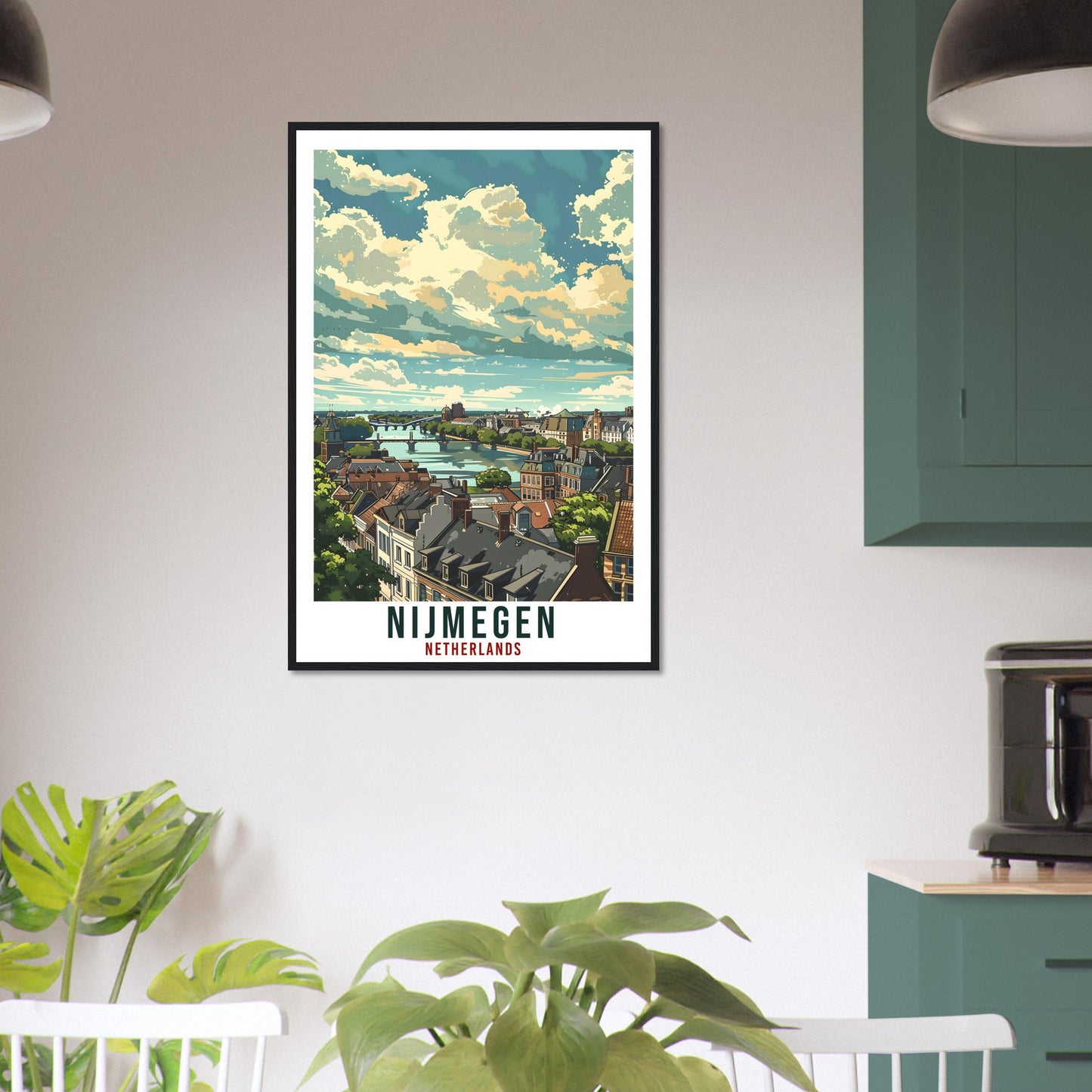 Nijmegen Travel Print Holland Wall Art Wall Hanging Home Décor Nijmegen Gift Art Print Gift Dutch Artwork Gift The Netherlands Travel Poster