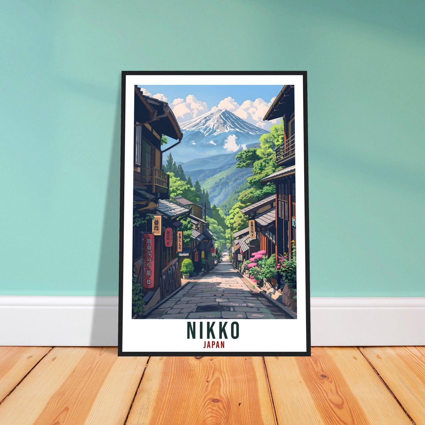 Nikko Travel Print Japan Home Decoration Wall Art Gift Wall Hanging Art Lover Japanese Artwork Japan Nikko Travel Poster Cityscape Print