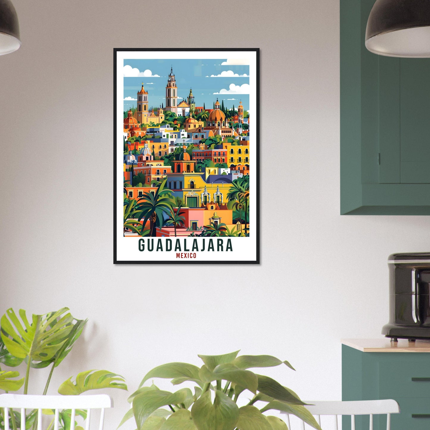 Guadalajara Mexico Travel Print Mexico Wall Art Wall Hanging Home Décor Guadalajara Gift Mexico Artwork Gift South America Travel Poster