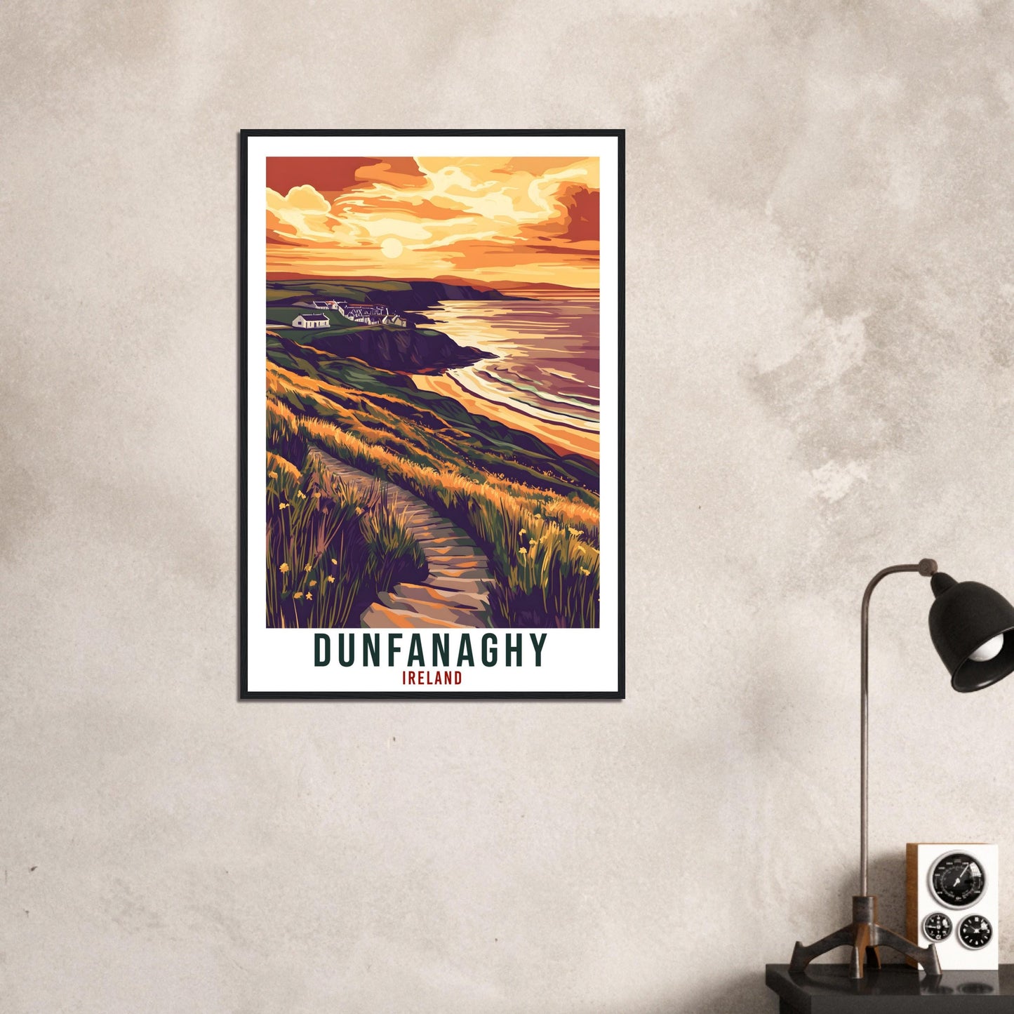 Dunfanaghy Travel Print Ireland Home Decor Donegal Wall Art Gift Wall Hanging Art Lover Dunfanaghy Irish Artwork Travel Poster Ireland Art