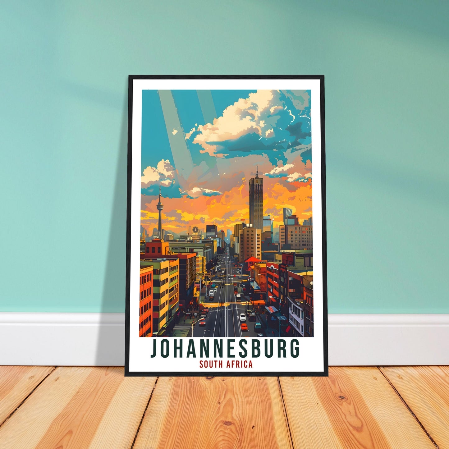 Johannesburg South Africa Travel Print Wall Art Wall Hanging Home Décor Johannesburg Gift Art Lovers Artwork Gift Print South African Poster
