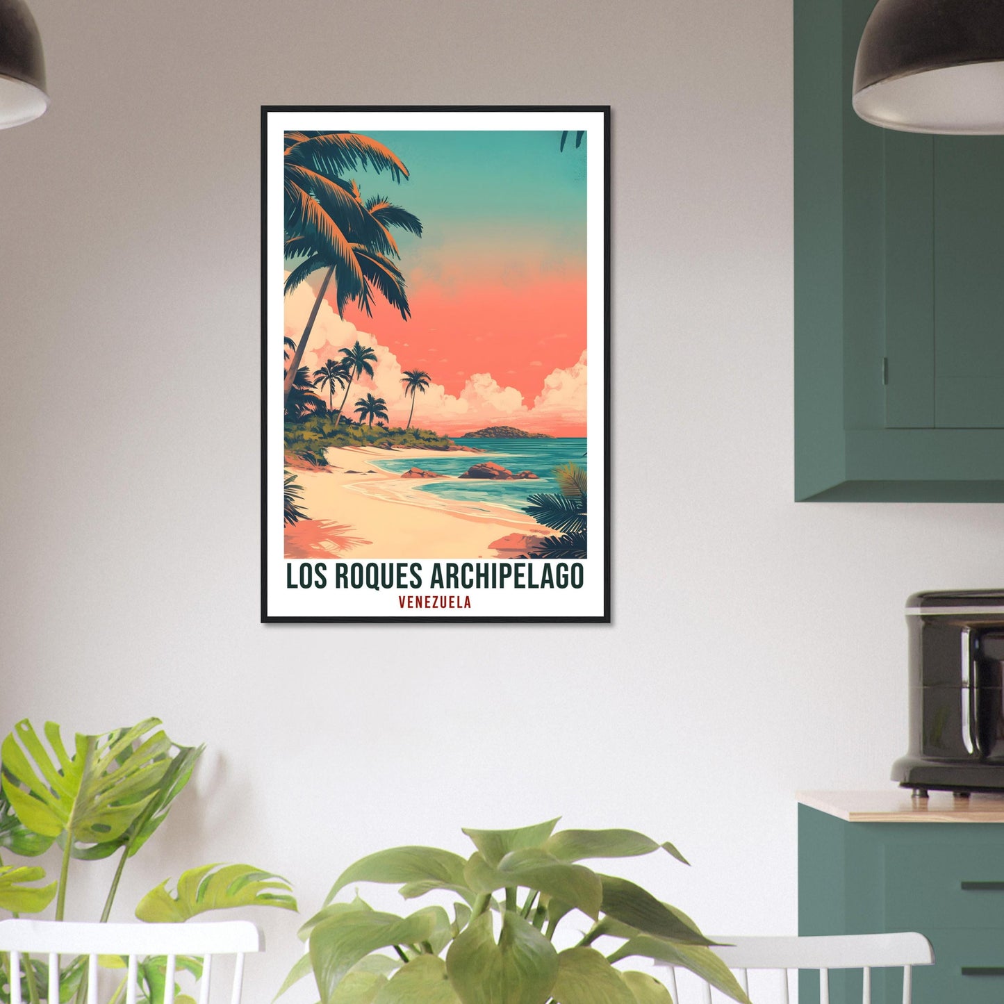 Los Roques Archipelago Travel Print Venezuela Decor Wall Art Wall Hanging Art Lover Los Roques Venezuelan Artwork Travel Poster Travel Art