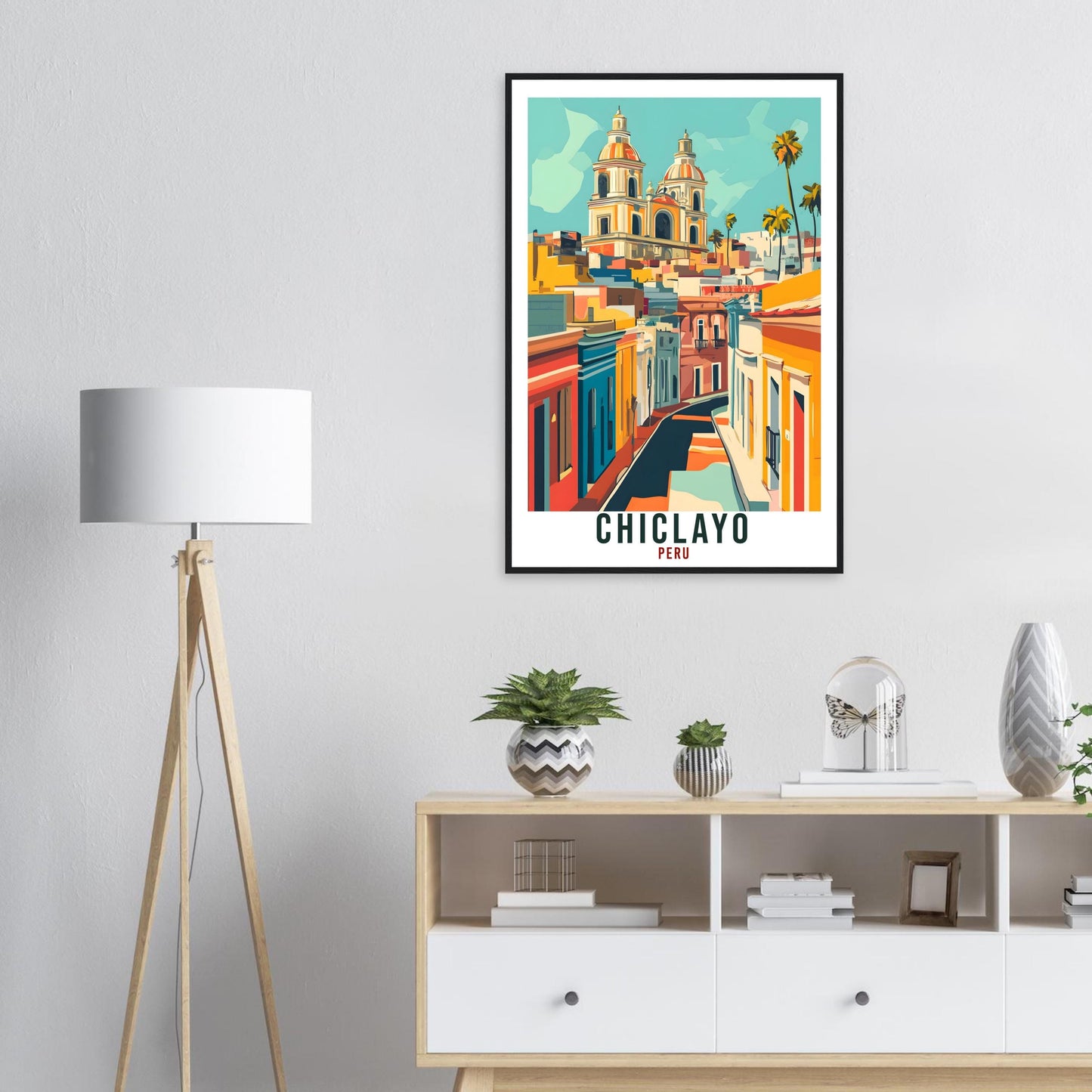 Chiclayo Travel Print Peru Home Decor Chiclayo Wall Art Gift Wall Hanging Art Lover Chiclayo Peruvian Artwork Travel Poster Travel Art Gift