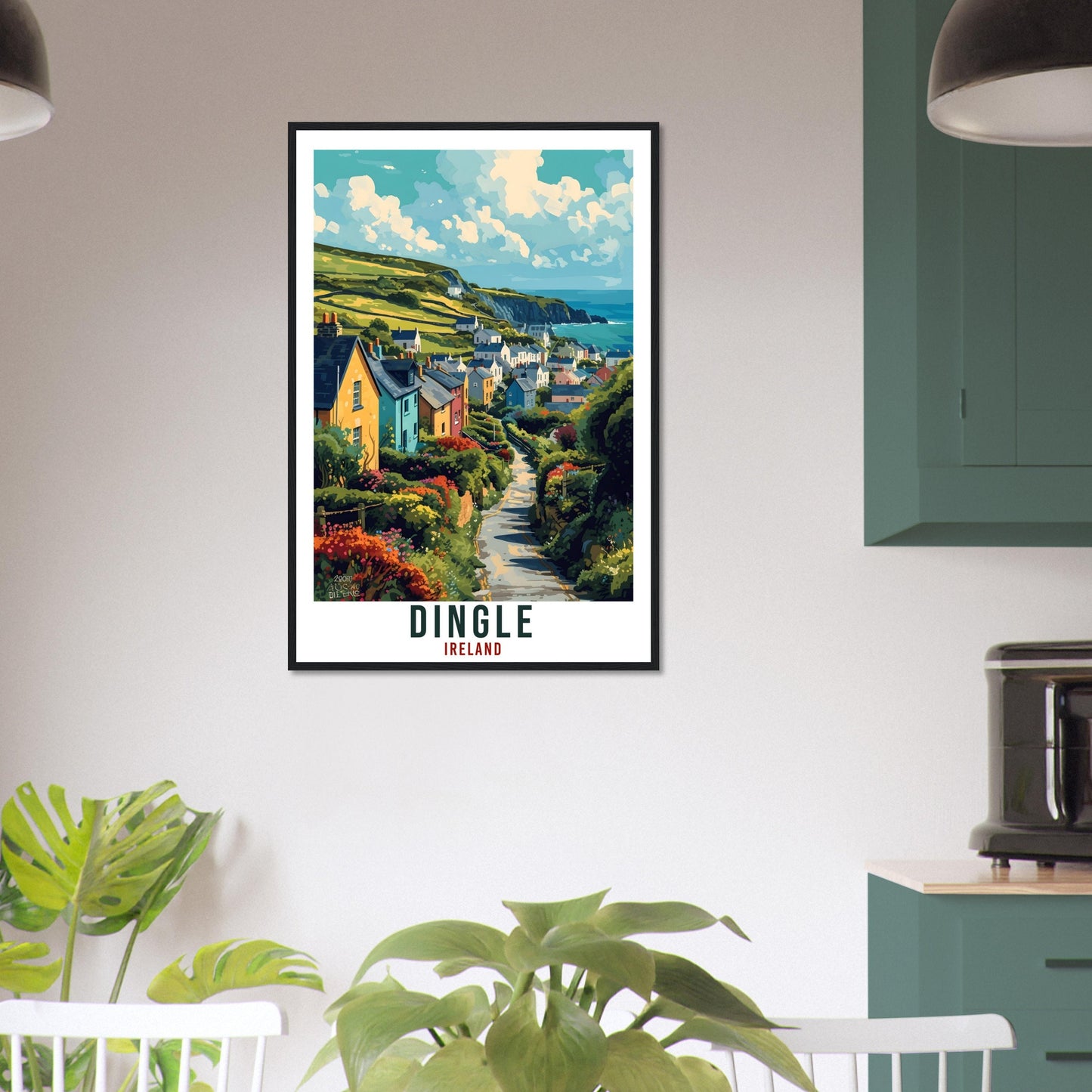 Dingle Travel Print Ireland Home Decoration Dingle Irish Town Wall Art Gift Wall Hanging Art Lover Irish Artwork Dingle Travel Poster