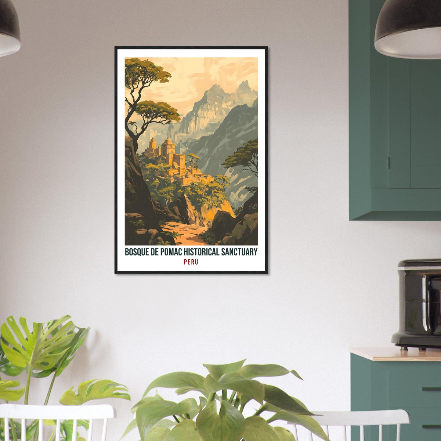 Bosque De Pomac Historical Sanctuary Travel Print Peru Wall Art Gift Wall Hanging Art Lover Bosque De Pomac Peruvian Artwork Travel Poster