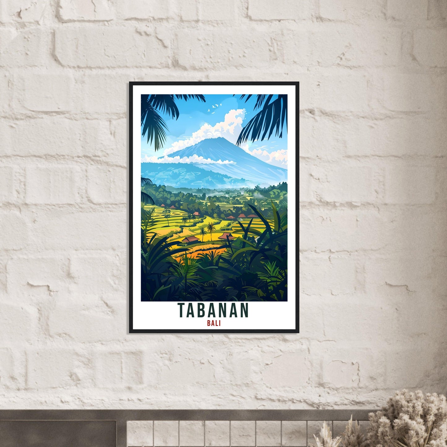 Tabanan Bali Travel Print Bali Wall Art Wall Hanging Home Décor Tabanan Gift Landmark Artwork Travel Art Indonesia Tabanan Travel Poster