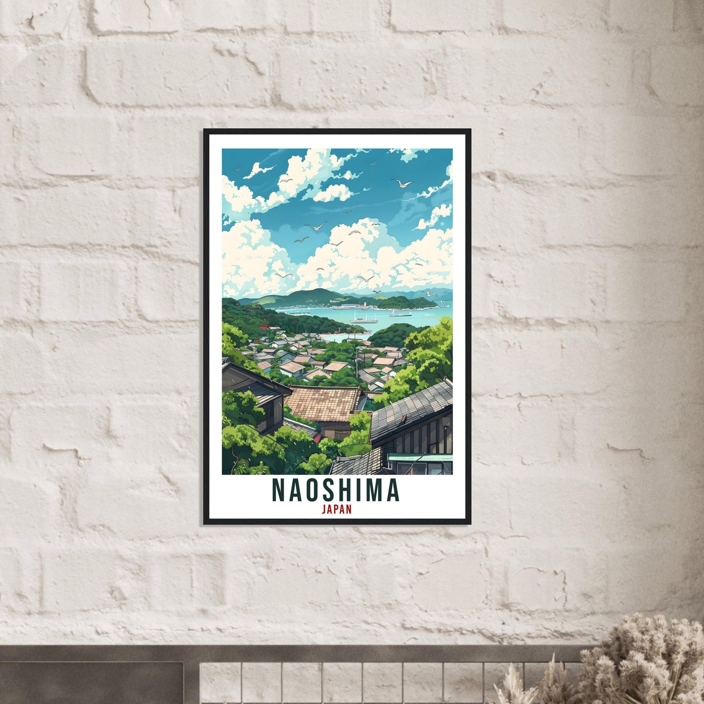 Naoshima Travel Print Japan Home Decoration Wall Art Gift Wall Hanging Art Lover Japanese Artwork Japan Naoshima Travel Poster Decor Print