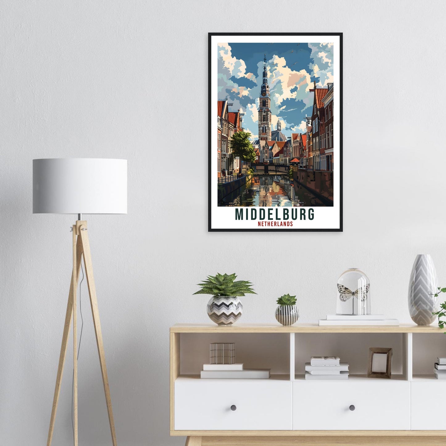 Middelburg Travel Print Holland Wall Art Wall Hanging Home Décor Middelburg Gift Art Lovers Dutch Artwork Gift The Netherlands Travel Poster
