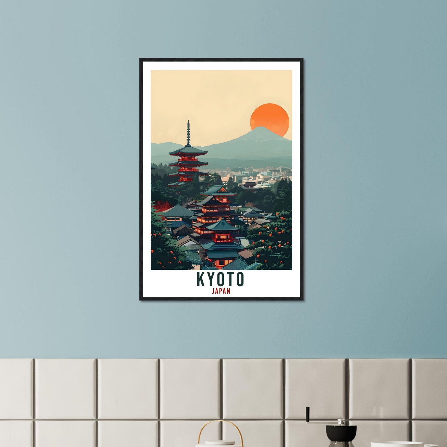 Kyoto Travel Print Japan Home Decoration Kyoto Wall Art Gift Wall Hanging Art Lover Japanese Artwork Japan Kyoto City Travel Poster Print