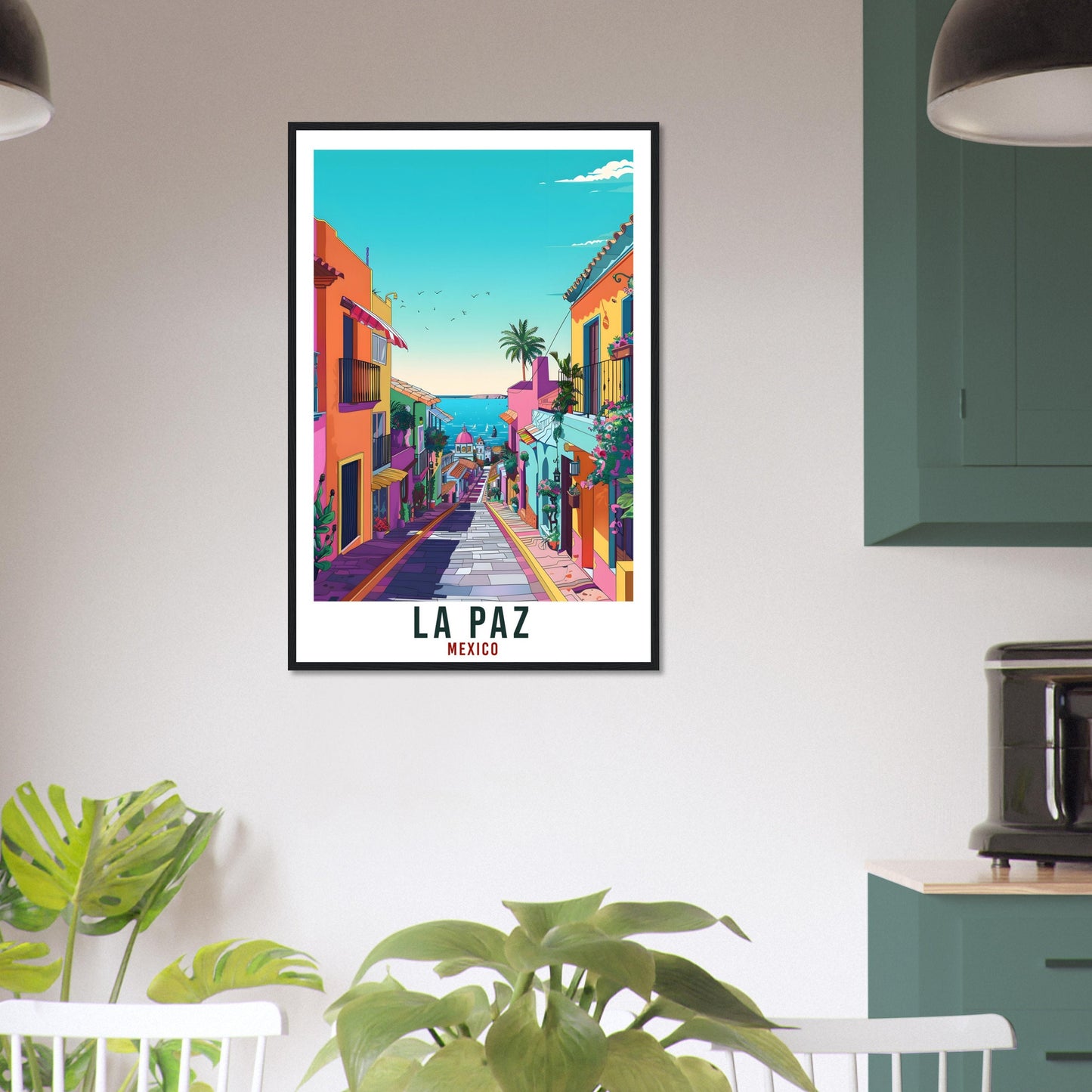 La Paz Mexico Travel Print Mexico Wall Art Wall Hanging Home Décor La Paz Gift Mexico Landmark Artwork Gift South America Travel Poster