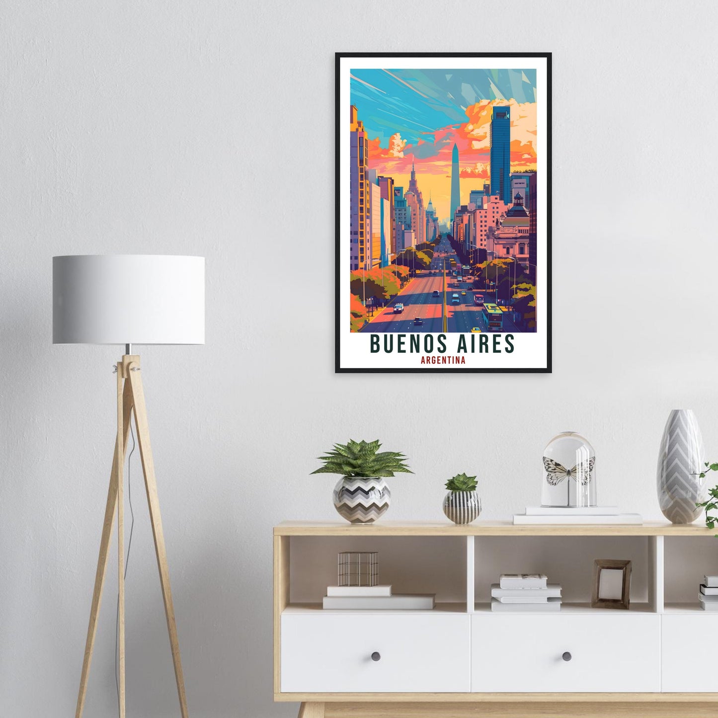 Buenos Aires Argentina Travel Print Wall Art Wall Hanging Home Décor Buenos Aires Gift Landmark Artwork Travel Art Argentina Travel Poster