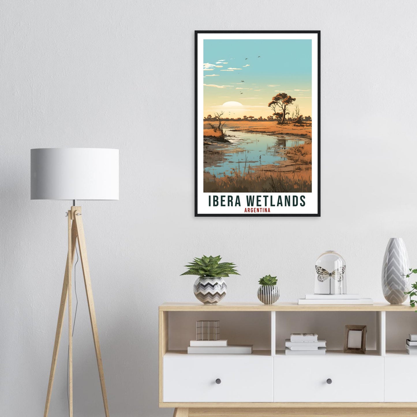 Ibera Wetlands Travel Print Wall Art Ibera Argentina Landscape Artwork Ibera Art Gift Ibera Wetland Travel Poster Argentinian Art Lover Gift
