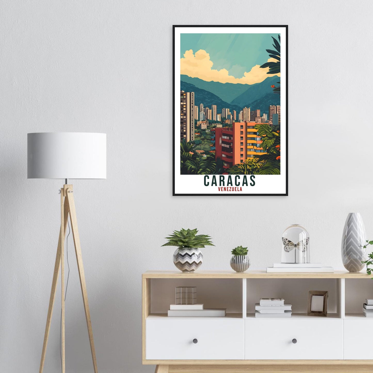 Caracas Travel Print Venezuela Home Decor Caracas Wall Art Gift Wall Hanging Art Lover Caracas Venezuelan Artwork Travel Poster Travel Art