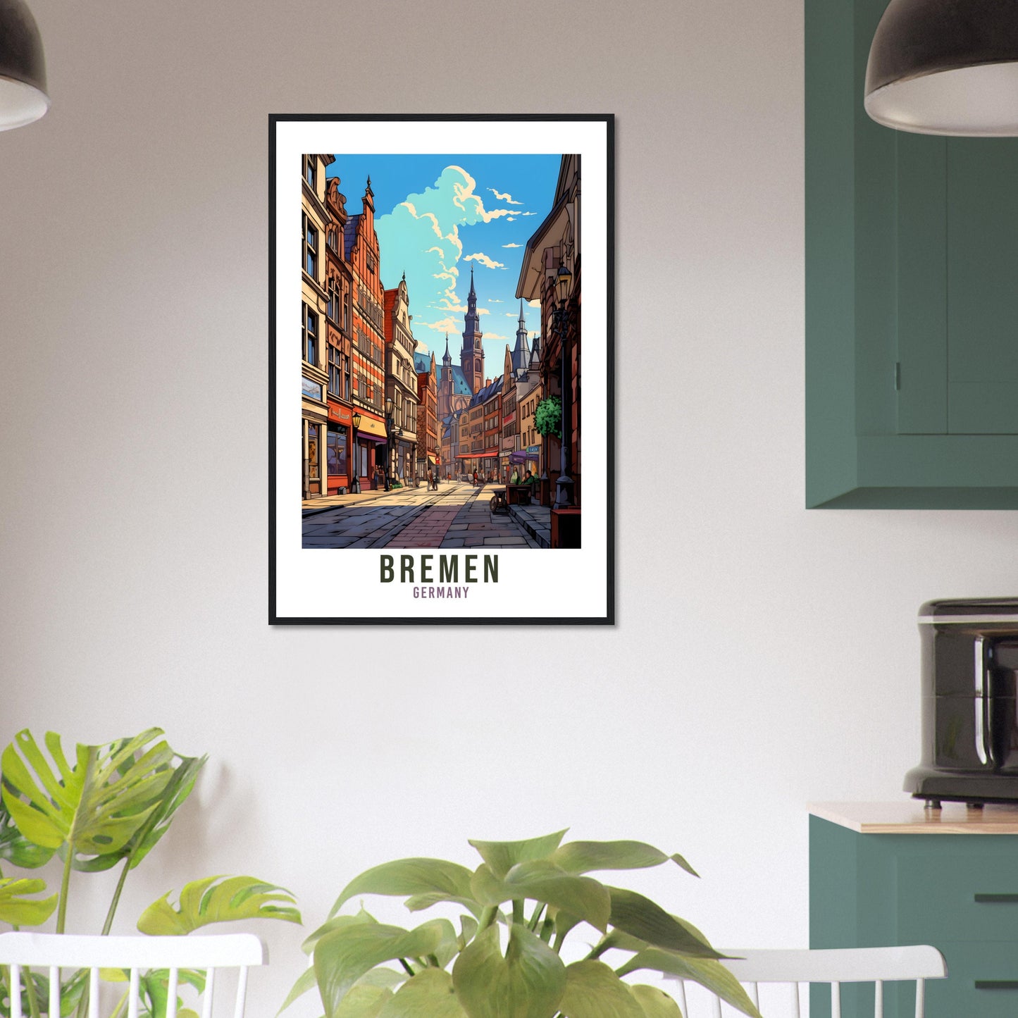 Bremen Germany Travel Print Wall Art Bremen Wall Hanging Home Décor Bremen Gift Art Lovers Germany Art Lover Gift Print Bremen German Print