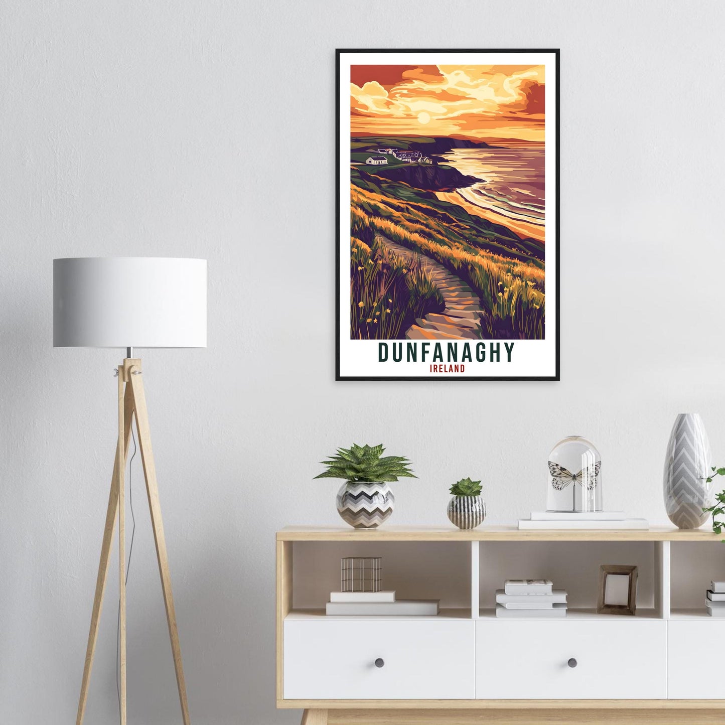 Dunfanaghy Travel Print Ireland Home Decor Donegal Wall Art Gift Wall Hanging Art Lover Dunfanaghy Irish Artwork Travel Poster Ireland Art