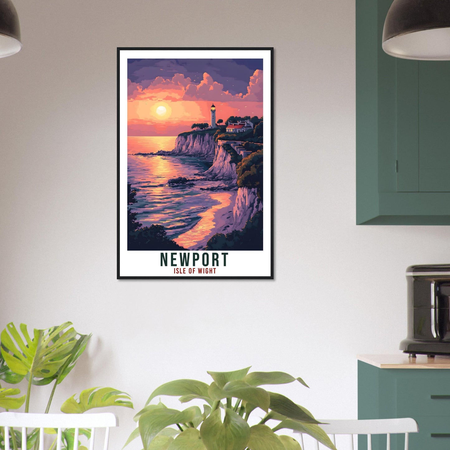 Newport Travel Print Isle Of Wight Decor Newport Wall Art Gift Wall Hanging Art Lover Newport Isle Of Wight Artwork Travel Poster UK Art