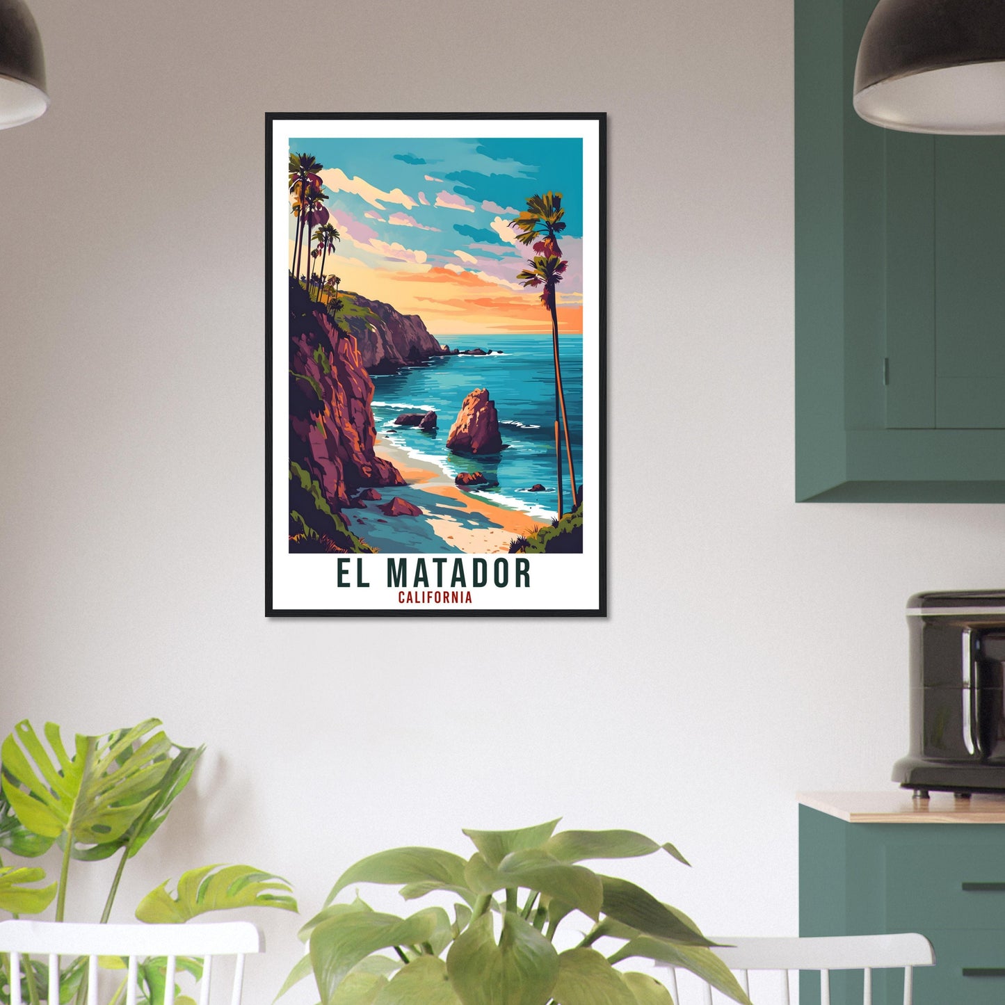 El Matador Travel Print California Home Decoration USA City Wall Art Gift Wall Hanging Art Lover California Artwork El Matador Travel Poster