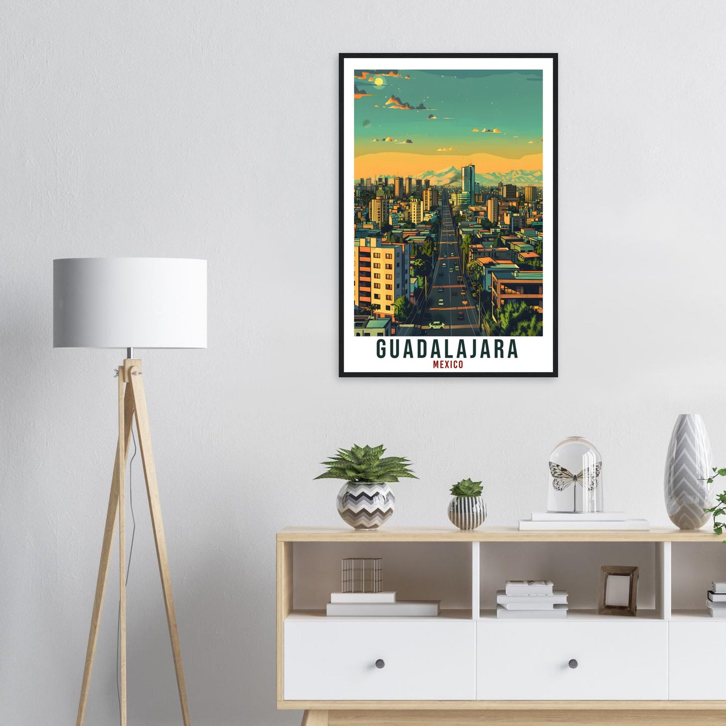 Guadalajara Mexico Travel Print Mexico Wall Art Wall Hanging Home Décor Guadalajara Gift Mexico Landmark Artwork South America Travel Poster