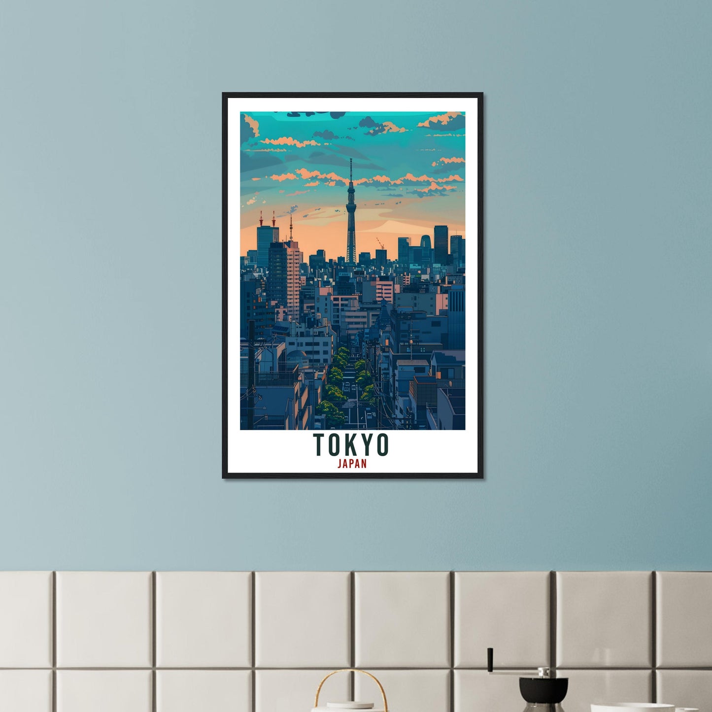 Tokyo Travel Print Japan Home Decoration Tokyo Wall Art Gift Wall Hanging Art Lover Japanese Artwork Japan Tokyo Travel Poster City Print