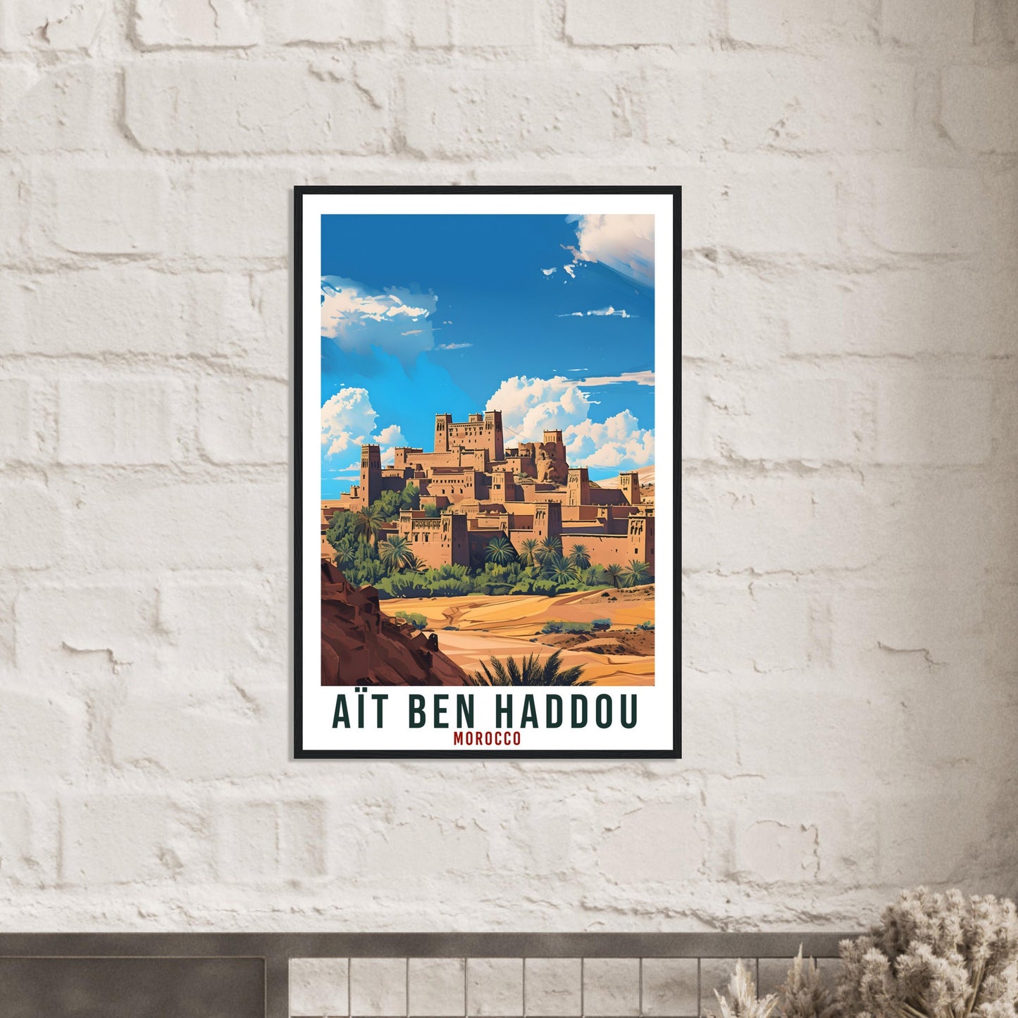 Ait Ben Haddou Morocco Travel Print Wall Art Wall Hanging Home Décor Ait Ben Haddou Gift Art Lovers Morocco Artwork Gift Print Africa Poster