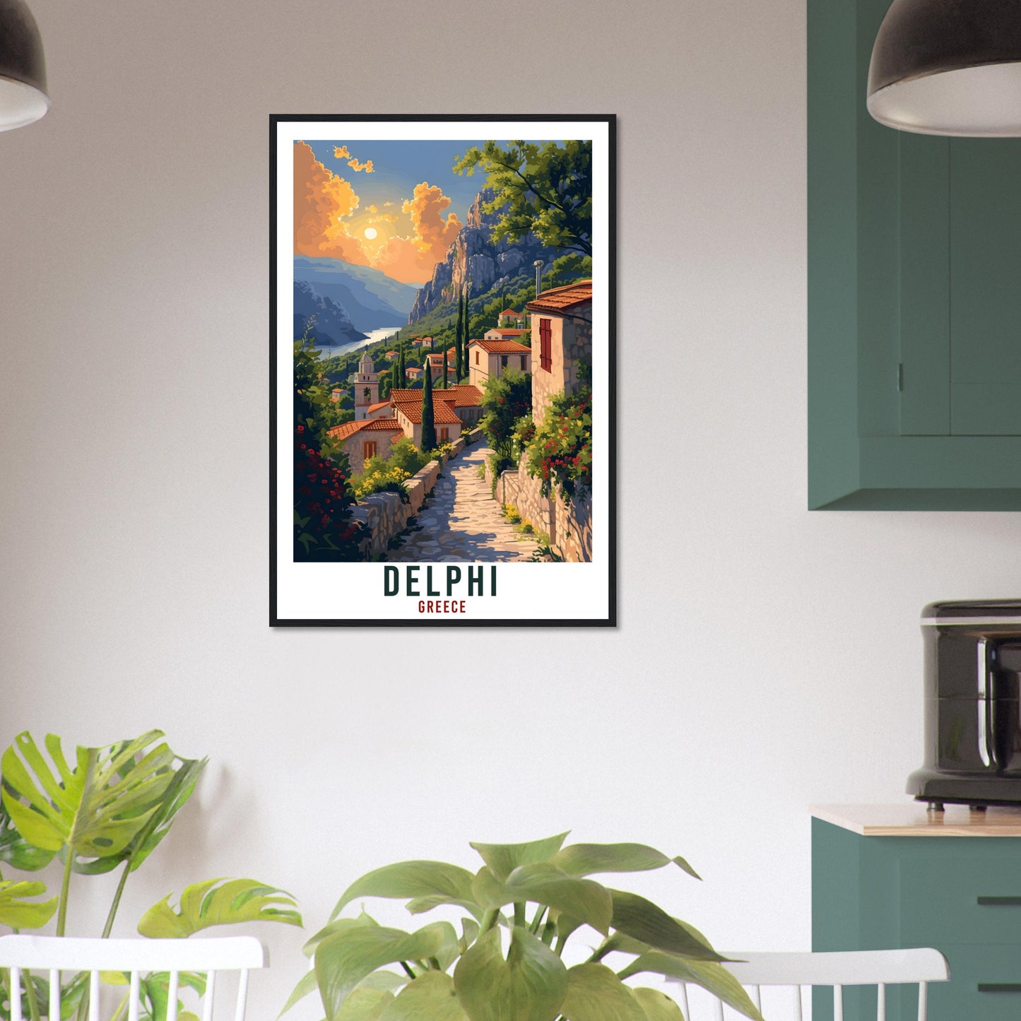 Delphi Travel Print Greece Home Decoration Delphi Greek Gift Wall Art Gift Wall Hanging Art Lover Greece Artwork Delphi Travel Poster