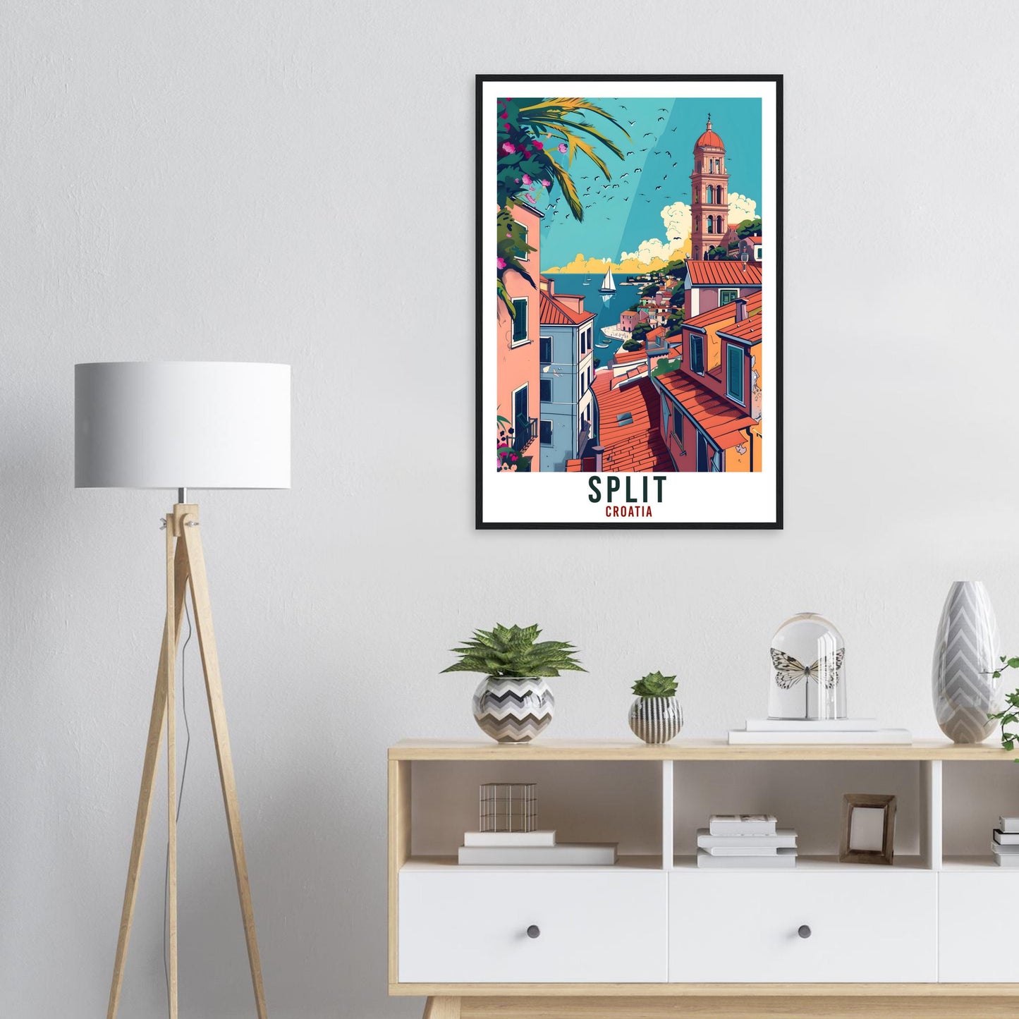 Split Travel Print Croatia Wall Art Wall Hanging Home Décor Split Gift Croatian Landmark Artwork Gift Split Croatia Holiday Travel Poster