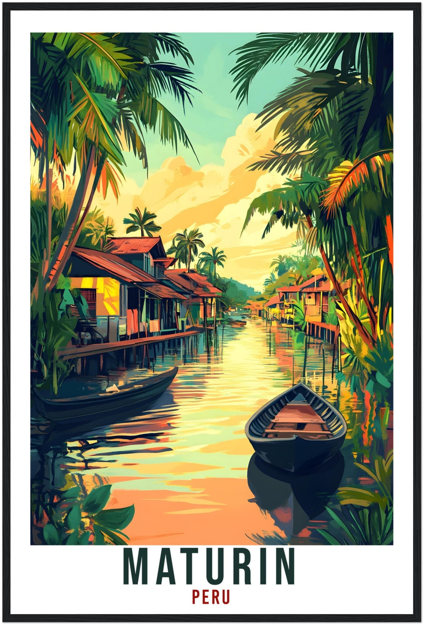 Maturin Travel Print Peru Home Decor Maturin Wall Art Gift Wall Hanging Art Lover Maturin Peruvian Artwork Travel Poster Travel Art Peru