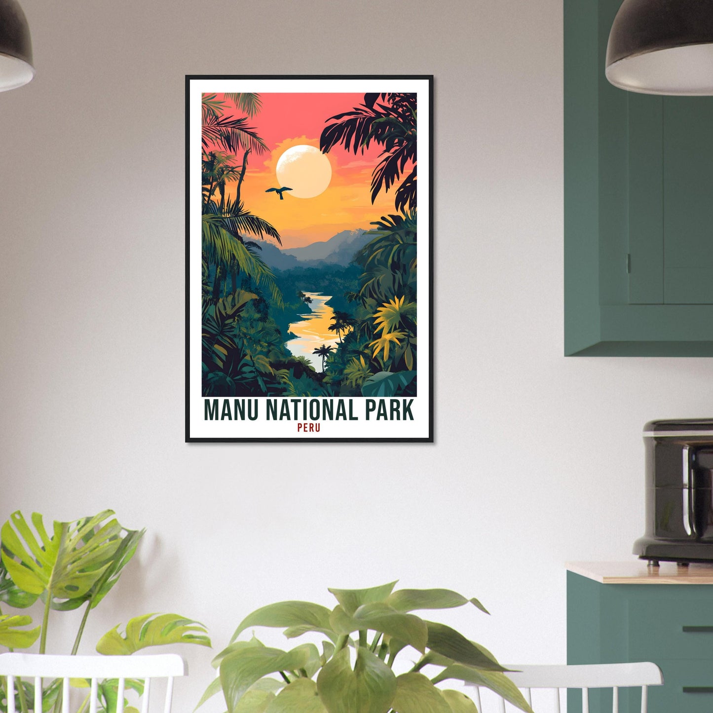 Manu National Park Travel Print Peru Decor Wall Art Gift Wall Hanging Art Lover Manu National Park Peruvian Artwork Travel Poster Travel Art