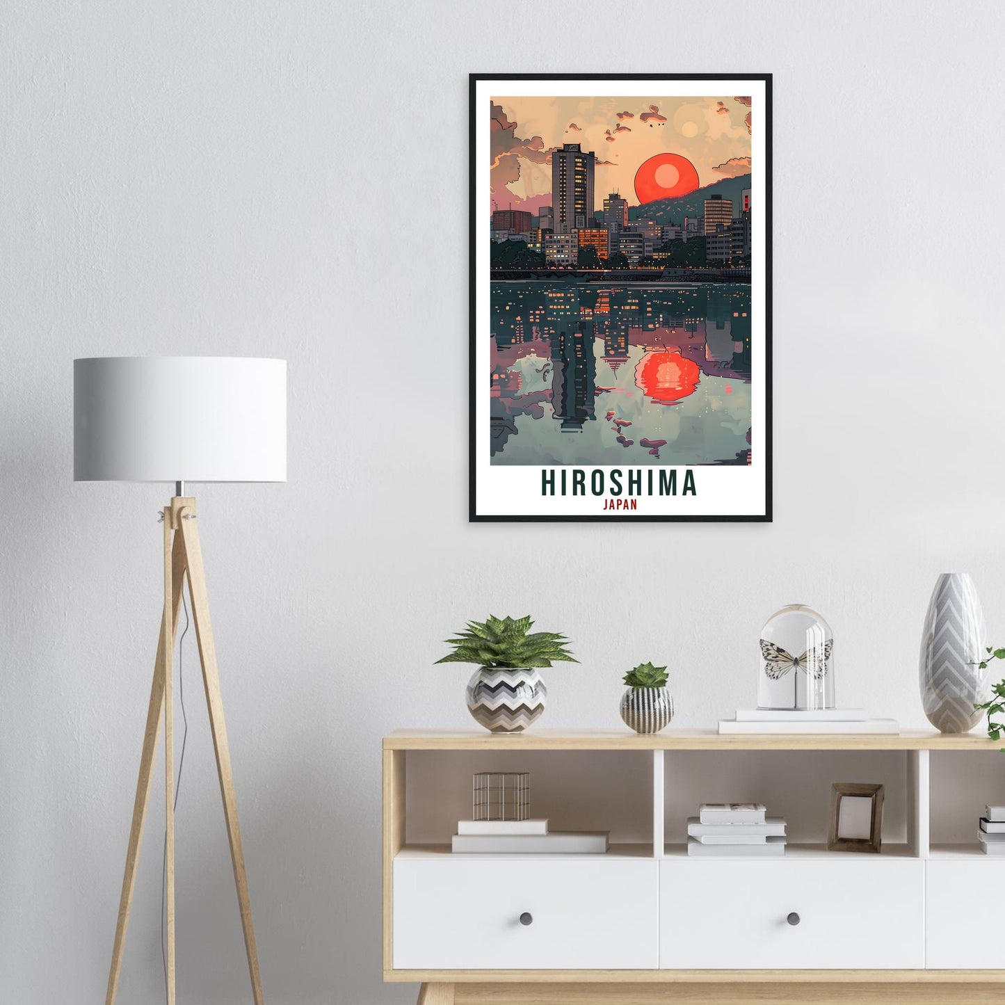 Hiroshima Travel Print Japan Home Decoration Wall Art Gift Wall Hanging Art Lover Japanese Artwork Japan Hiroshima Travel Poster Decor Print