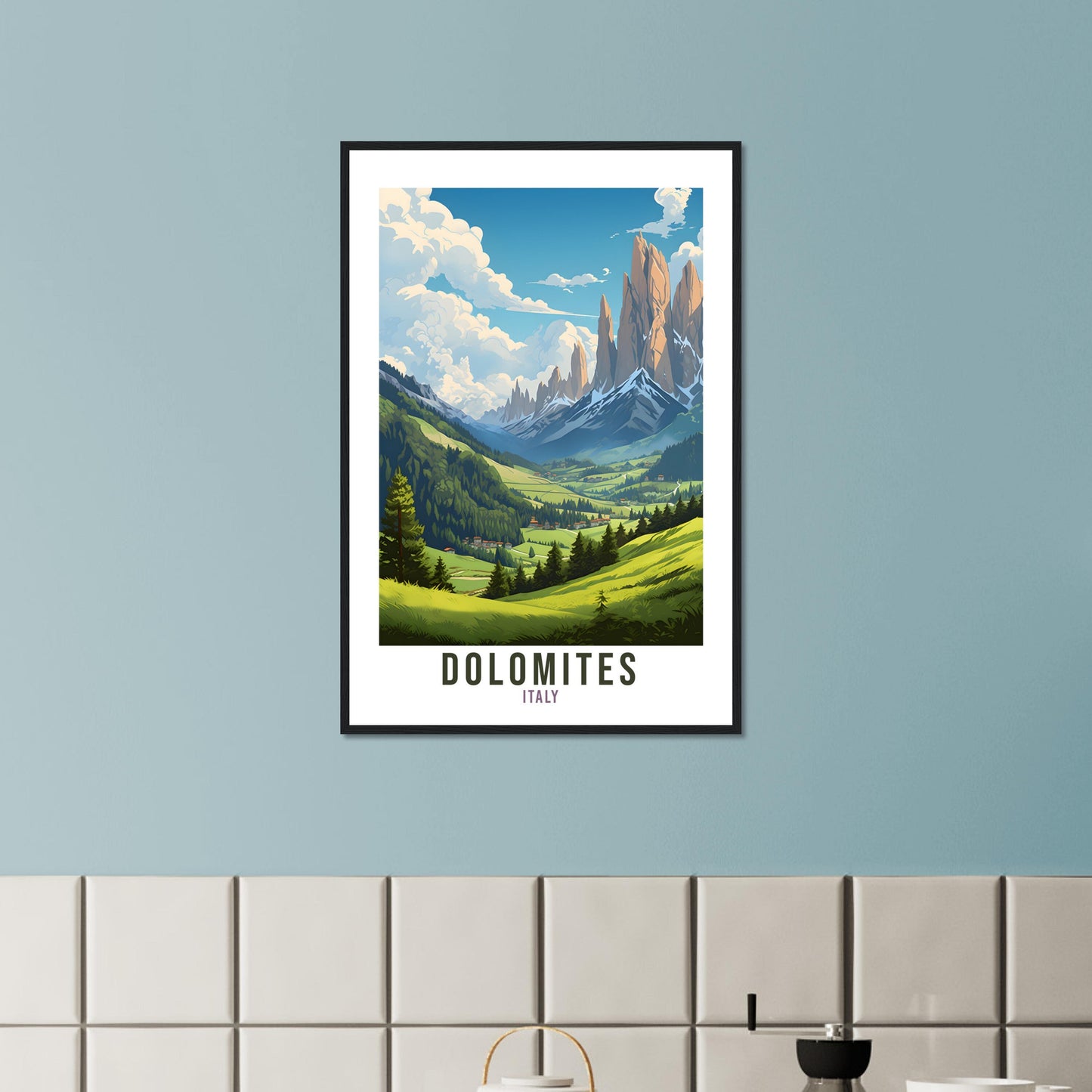 Dolomites Italy Travel Print Wall Art Dolomites Wall Hanging Home Décor Italy Gift Art Lovers Italy Art Lover Gift Dolomites Italy Print