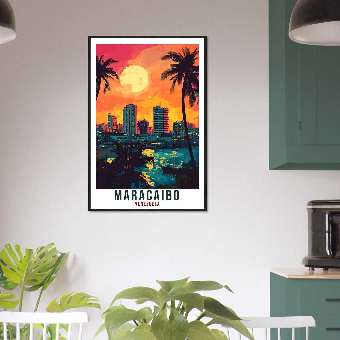 Maracaibo Travel Print Venezuela Home Decoration Maracaibo Wall Art Gift Wall Hanging Art Lover Venezuelan Artwork Travel Poster
