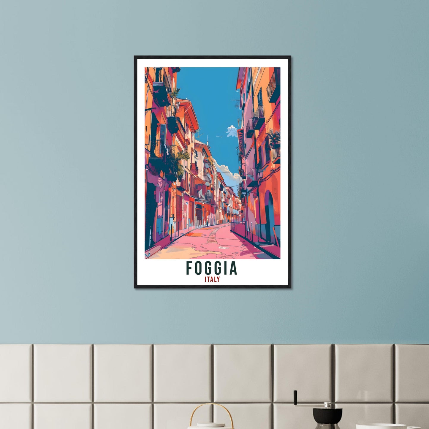 Foggia Travel Print Italy Wall Art Foggia Wall Hanging Home Living Décor Foggia Gift Art Lovers Italy Artwork Gift Italian Travel Poster