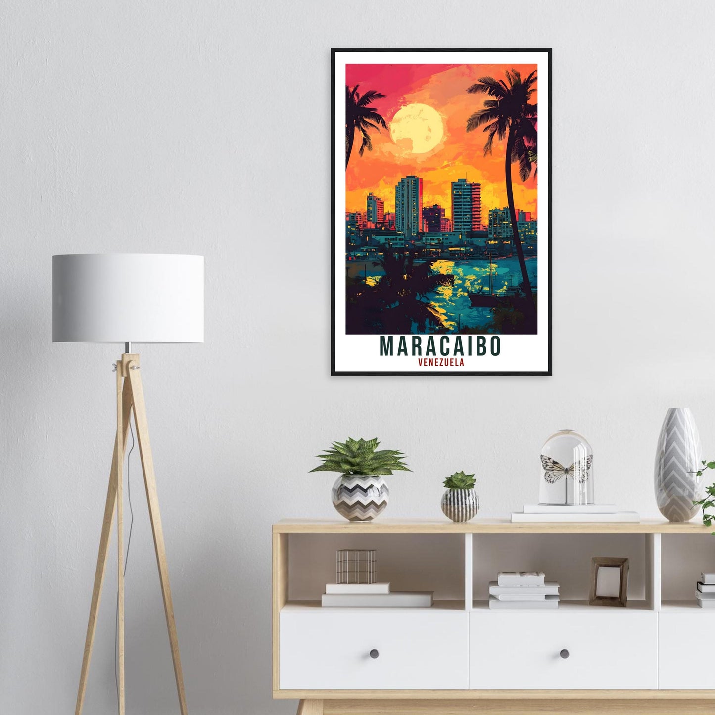 Maracaibo Travel Print Venezuela Home Decoration Maracaibo Wall Art Gift Wall Hanging Art Lover Venezuelan Artwork Travel Poster