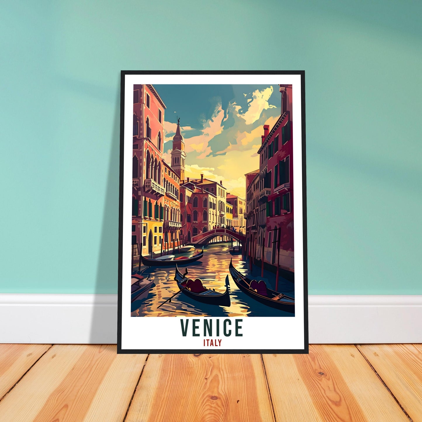 Venice Travel Print Wall Art Venice Italy Wall Hanging Artwork Venice Art Gifts Venice Travel Poster Italy Home Decor Art Lovers Gift