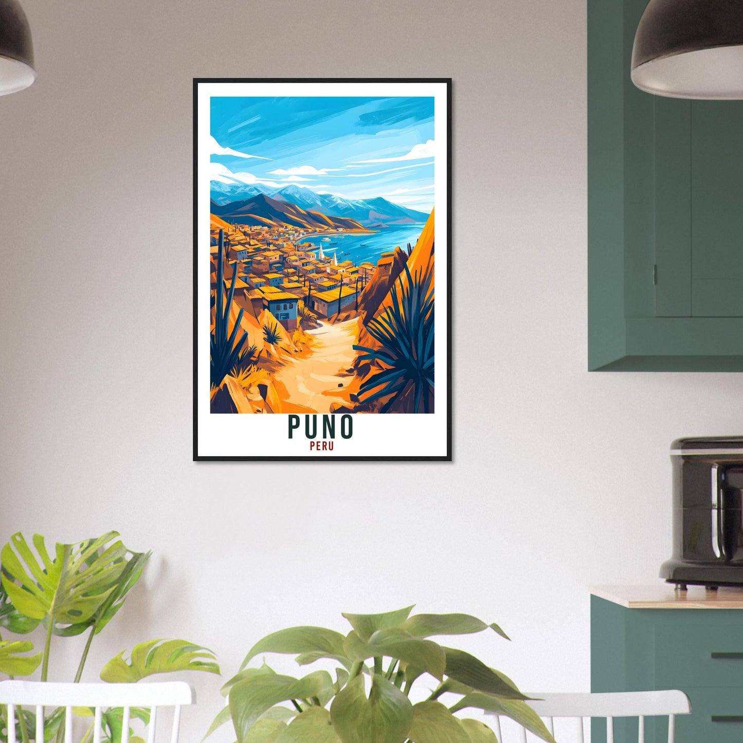 Puno Travel Print Peru Home Decor Puno Wall Art Gift Wall Hanging Art Lover Puno Peruvian Artwork Travel Poster Peru Uros Travel Art