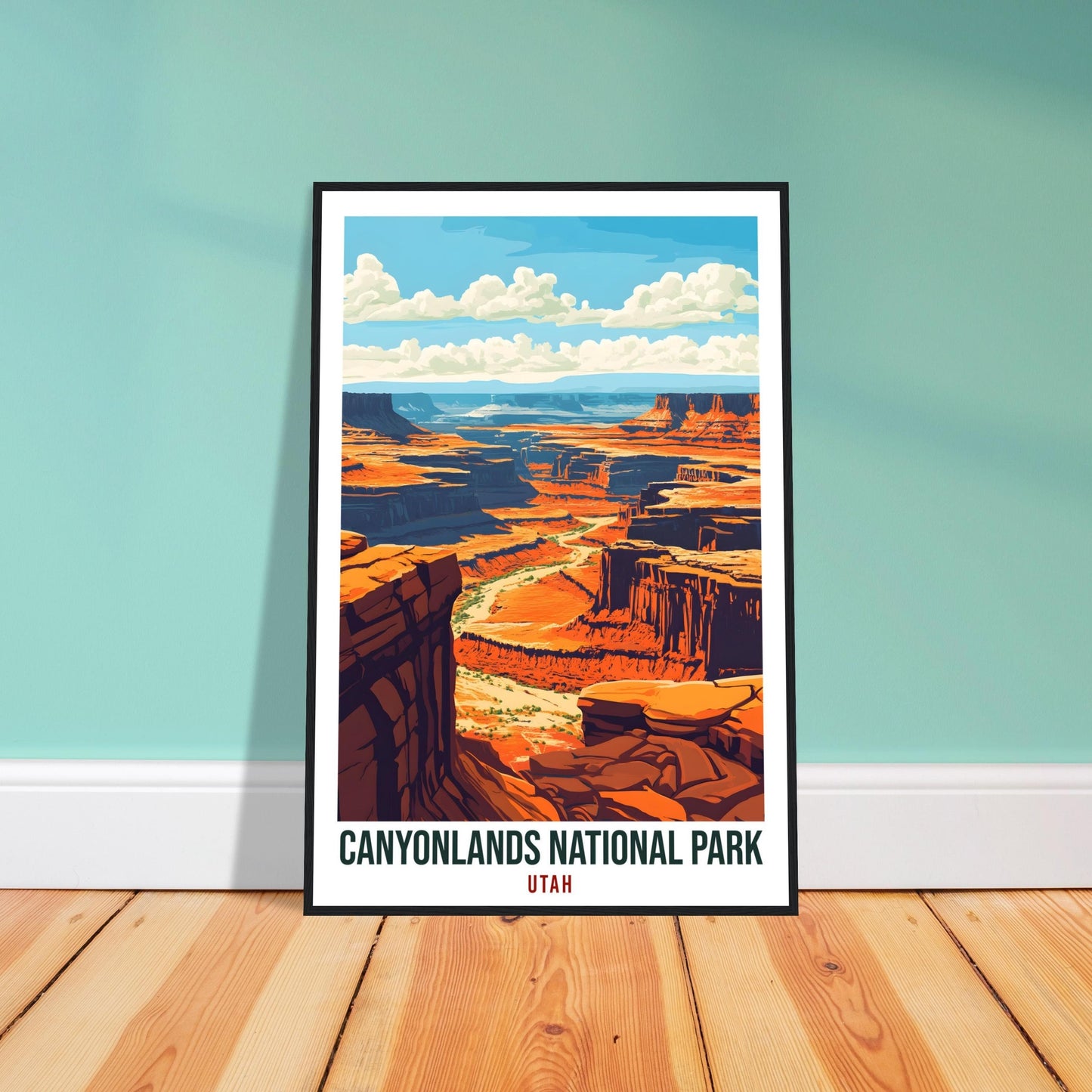 Canyonlands National Park USA Travel Print Wall Art Wall Hanging Home Décor Canyonlands Utah Gift Travel Art USA Hike Artwork Travel Poster
